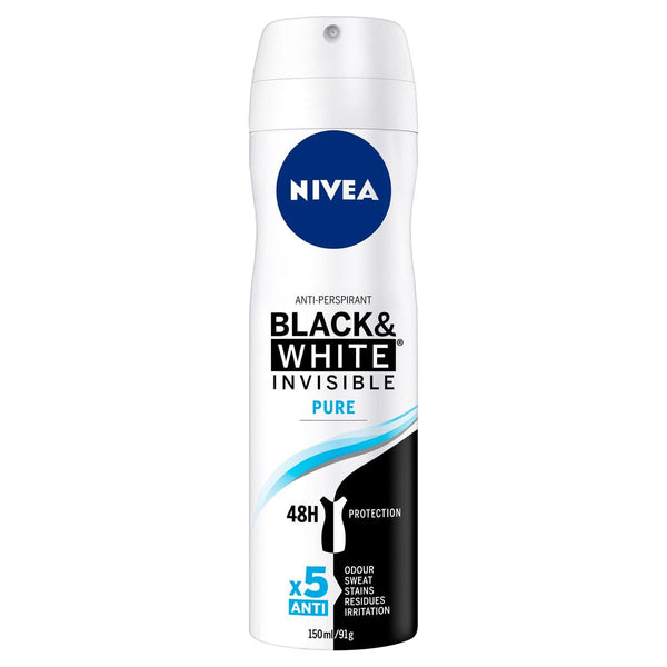 Nivea Black & White Invisible Pure Deodorant Body Spray 200ml